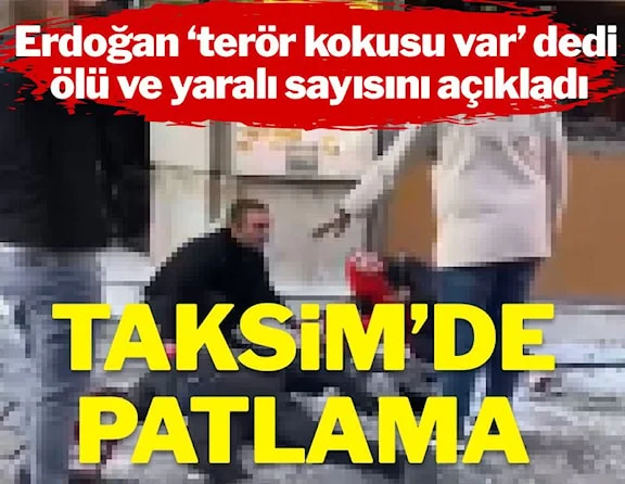 Taksim İstiklal Caddesi’nde patlama: 6 ölü, 53 yaralı