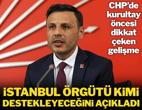 CHP İstanbul İl Başkanlığı’ndan Özgür Özel’e destek