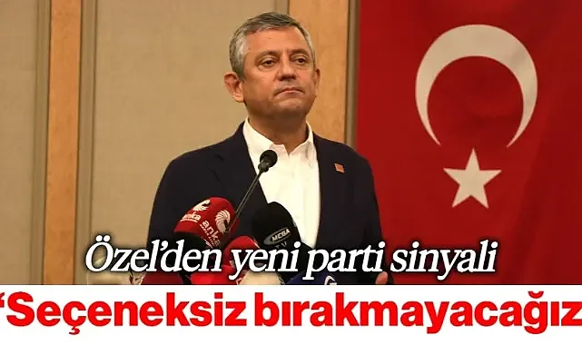 Özgür Özel'den Yeni Parti Sinyali: 'İşgal Bitmezse Bu Milleti Seçeneksiz Bırakmayacağız'